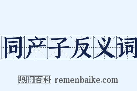同产子反义词是什么意思的图片